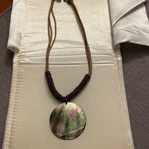 Lia Sophia necklace with mother of pearl pendant